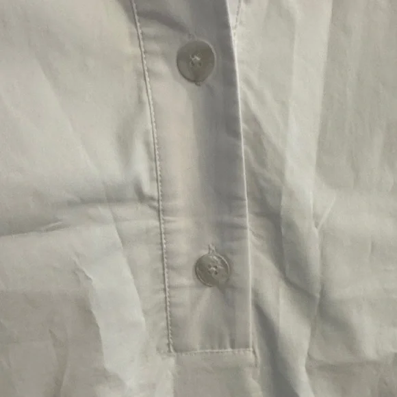 Tuckernuck White High Tide Collared Dress with Black/ Navy Hem Pattern XXXL NWT - Picture 7 of 11